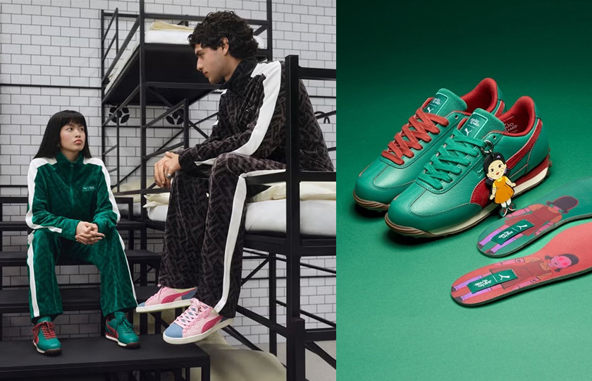 跨界联名！PUMA x 鱿鱼游戏 重磅推出～联名鞋款、参赛者制服逼真还原，立即着装准备挑战