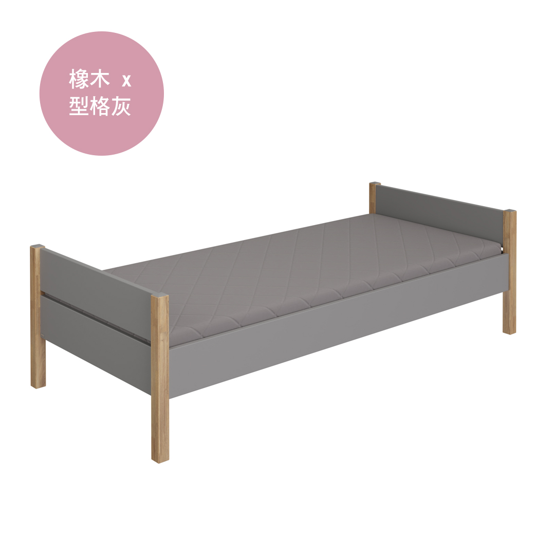 德國原裝進口 Sten Grey Bed 兒童床 90 x200 (長210/ 寬97 / 高61) cm ▶70A014