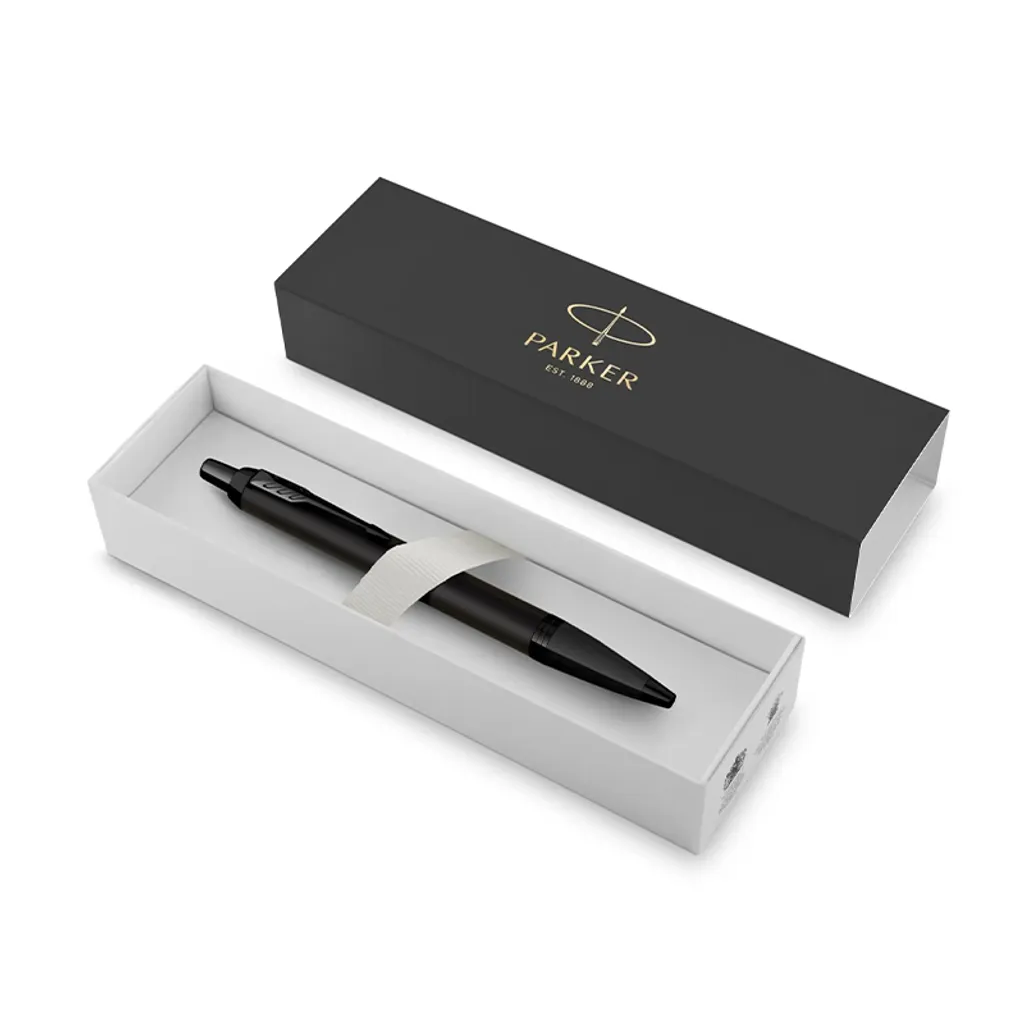 (可加购刻字服务)【PARKER 派克】IM 经典系列 理性黑 原子笔 2127897✿50B005