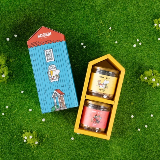 【鬍子國王】★嚕嚕米聯名姆明小屋禮盒(奶油+花生) (附提袋)