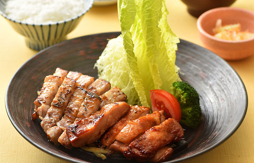 炭烤鸡猪双麴定食