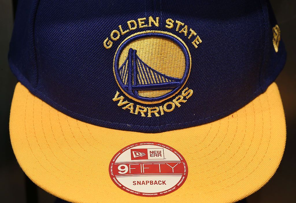 TORONTO CANADA  FEBRUARY 12 A detailed view of a Golden State Warriors New Era Cap hat at an event featuring DJ Dallas...