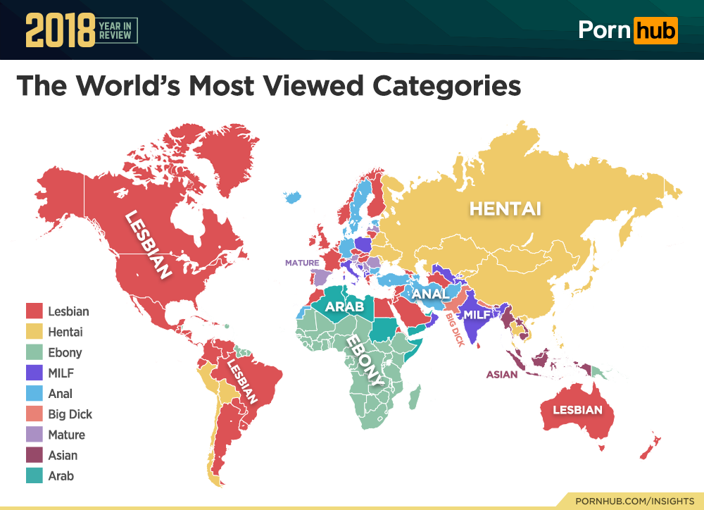 Pornhub 2018 流量回顧分析公布了！所以今年最讓大家感「性趣」的是……？性愛GQ瀟灑男人網