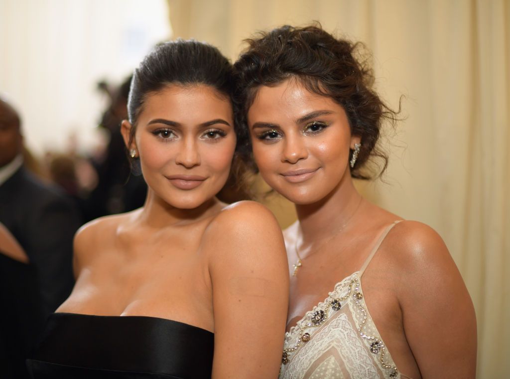 NEW YORK NY  MAY 07 Kylie Jenner and Selena Gomez attends the Heavenly Bodies Fashion  The Catholic Imagination Costume...