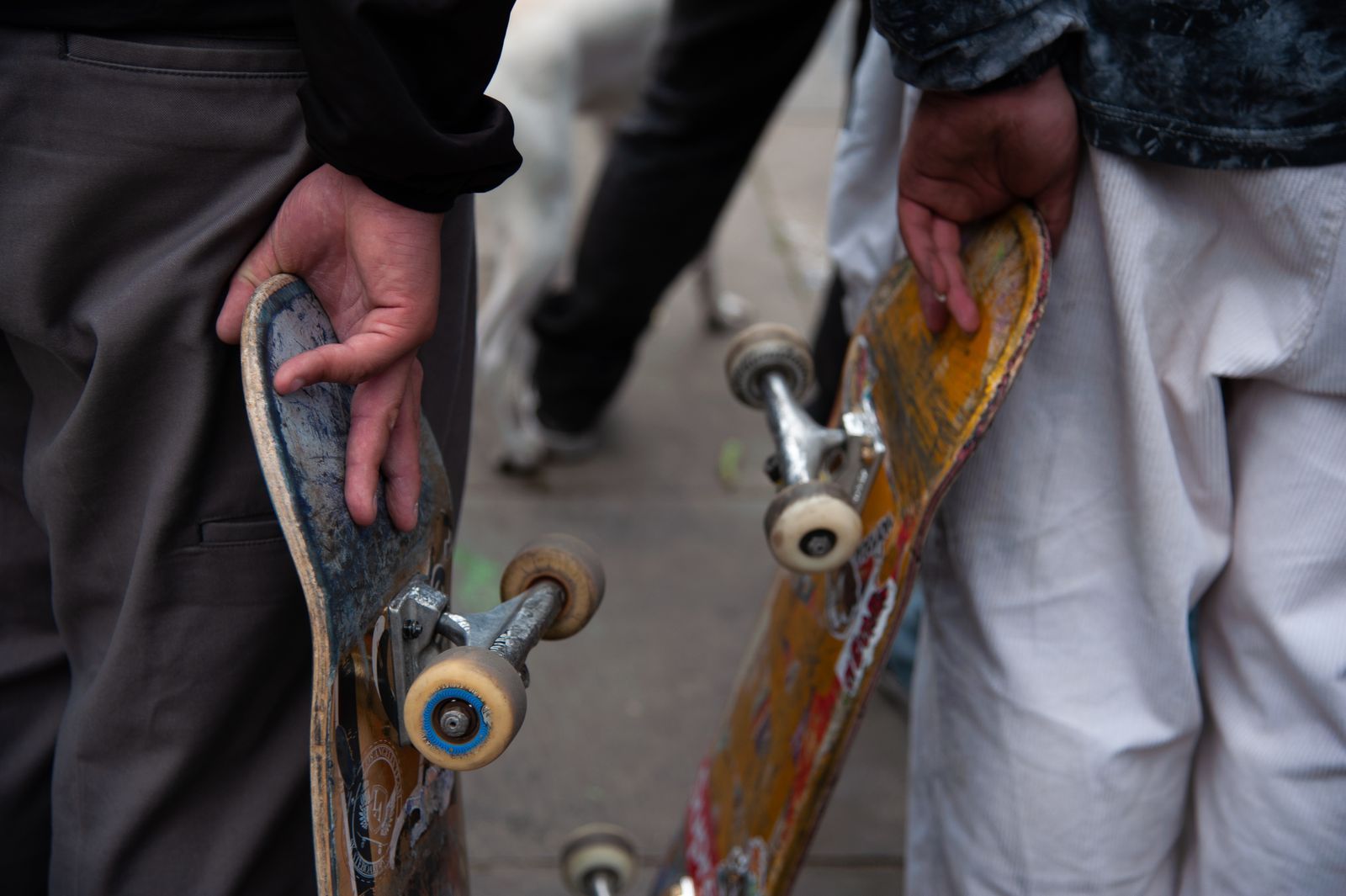 Skaters take part during the international world skateboarding day 'Go Skateboarding Day' in Bogota Colombia June 21 2023.