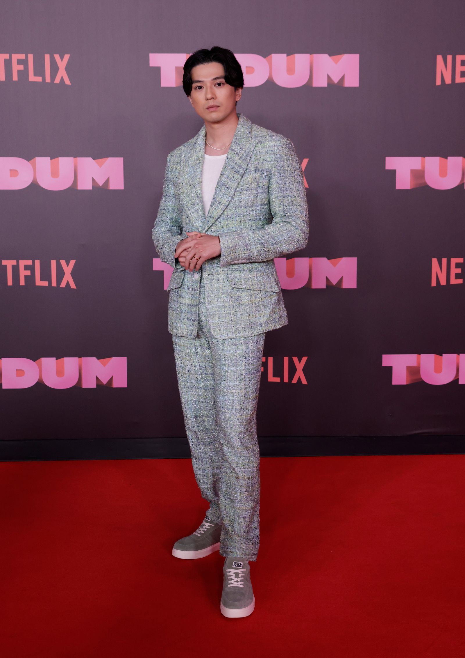 SAO PAULO BRAZIL  JUNE 17  Mackenyu attends the Netflix's Tudum A Global Fan Event 2023 at FundaÃ§Ão Bienal de SÃo Paulo...