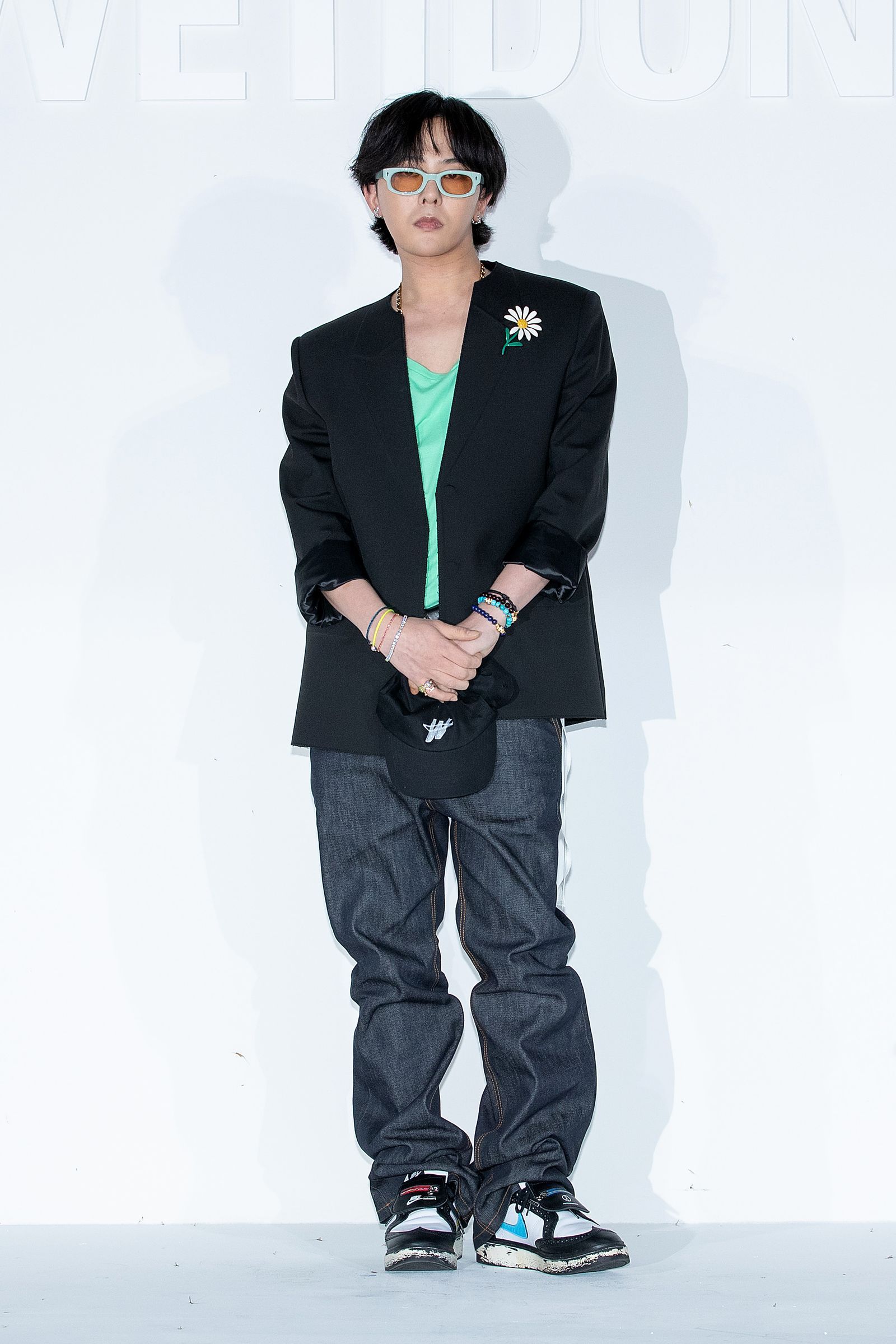 SEOUL SOUTH KOREA  SEPTEMBER 07 Gdragon is seen at the 'WE11DONE' fashion show SS 2024 at COEX on September 07 2023 in...