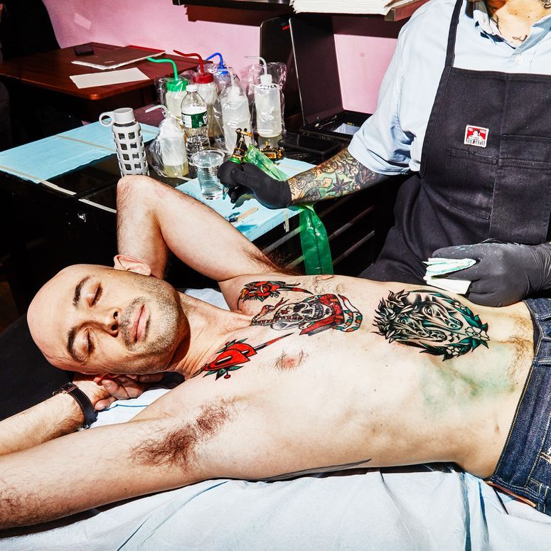Image may contain: Skin, Human, Person, and Tattoo