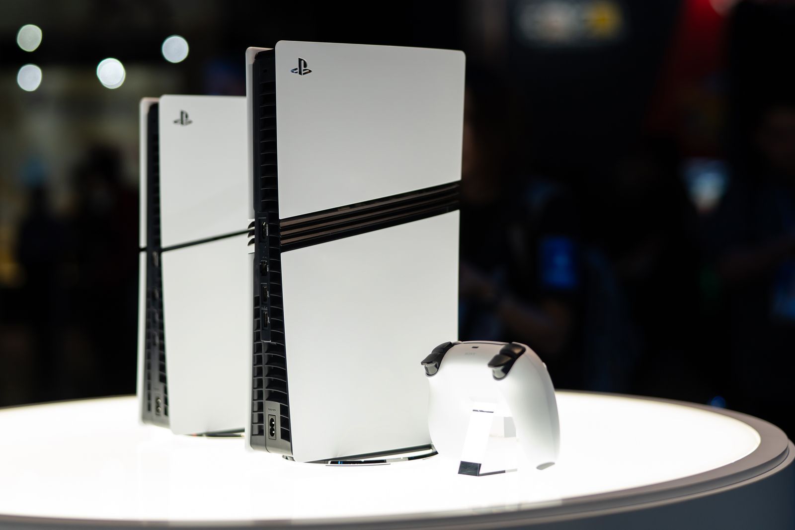 CHIBA JAPAN  SEPTEMBER 26 Sony PlayStation 5 Pro  and PlayStation 5 Digital Edition  video game consoles are displayed...