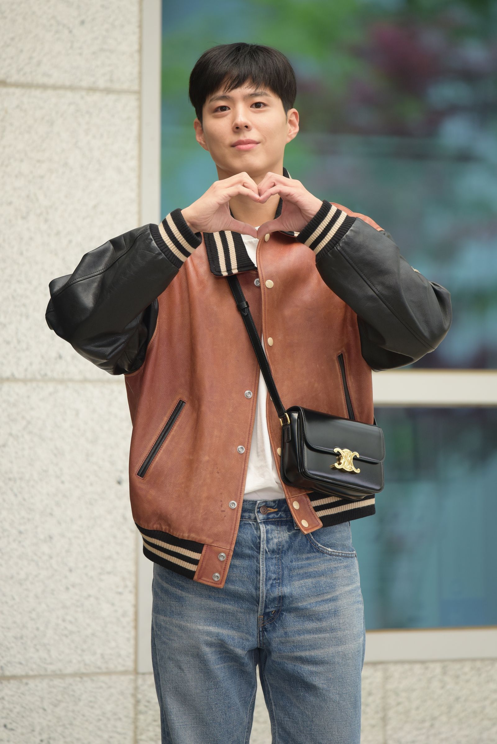 SEOUL SOUTH KOREA  JUNE 24 Park Bogum is seen leaving Gimpo International Airport for CELINE Men's Summer 2023 Fashion...