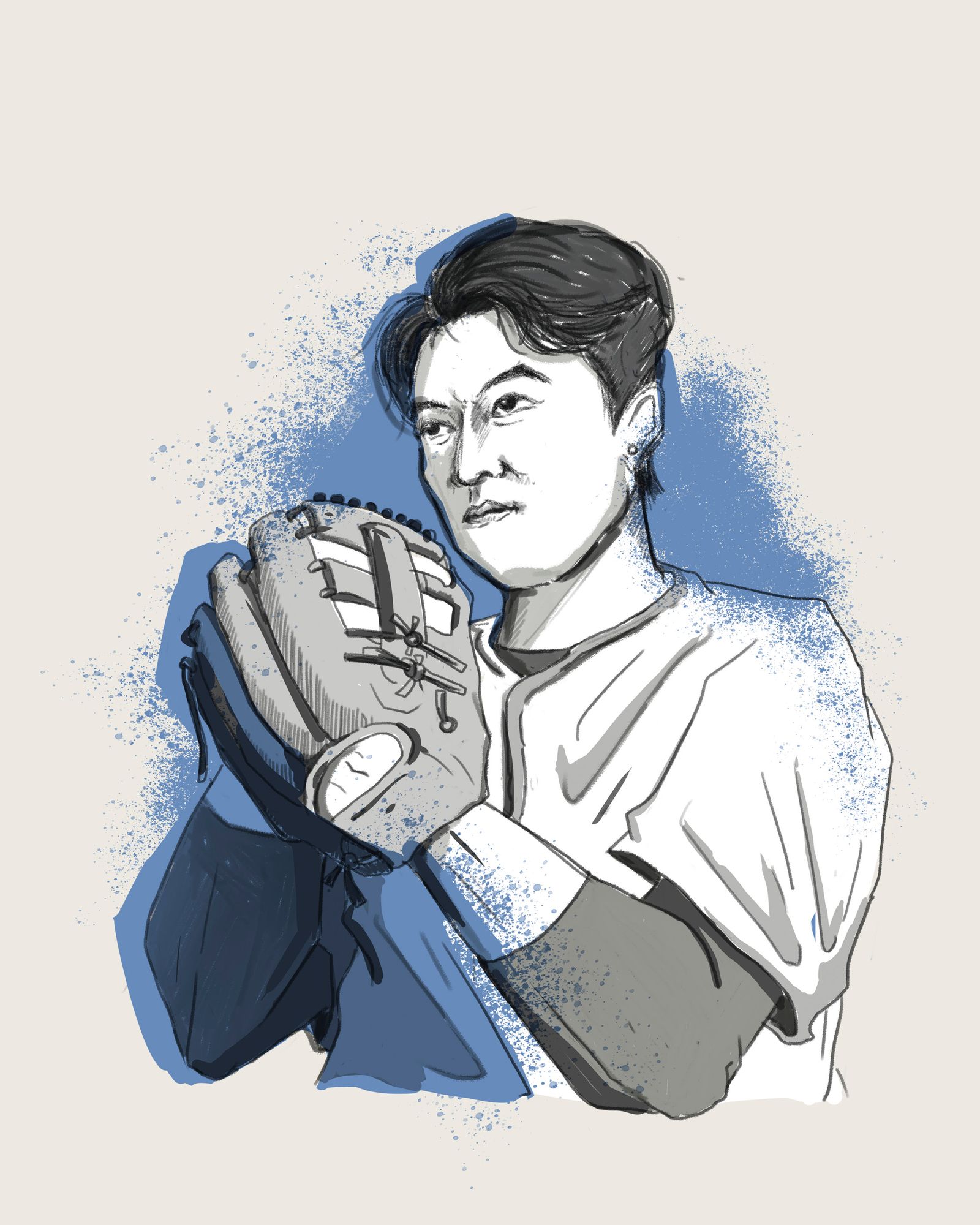 歷經高峰、走過低潮，以生涯勝率0.6667名列MLB史上Top 13的王建民如今回台執教，致力於培育棒球新血後進。（插畫／Jackie Chen）