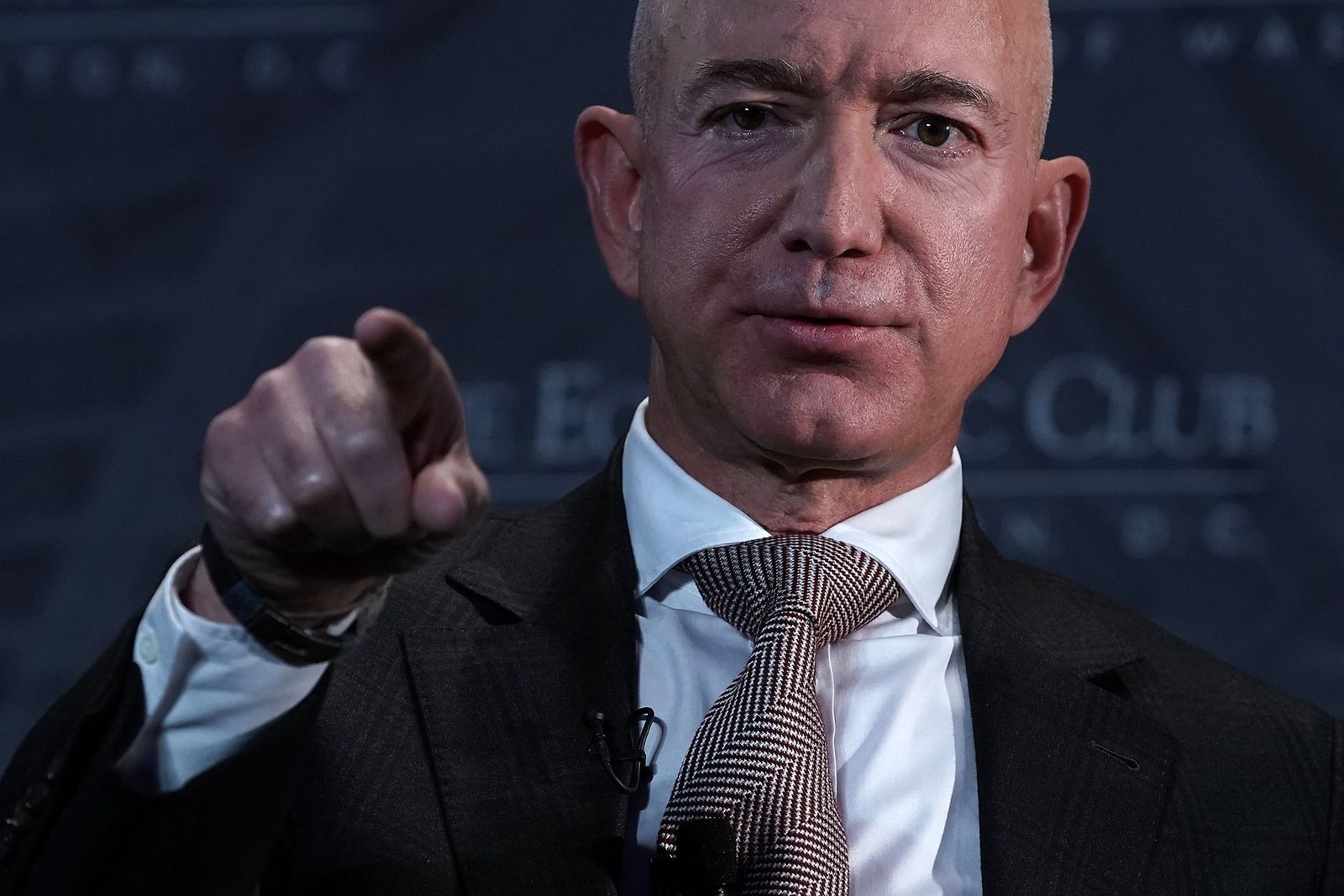 WASHINGTON DC  SEPTEMBER 13  CEO and founder of Amazon Jeff Bezos participates in a discussion during a Milestone...