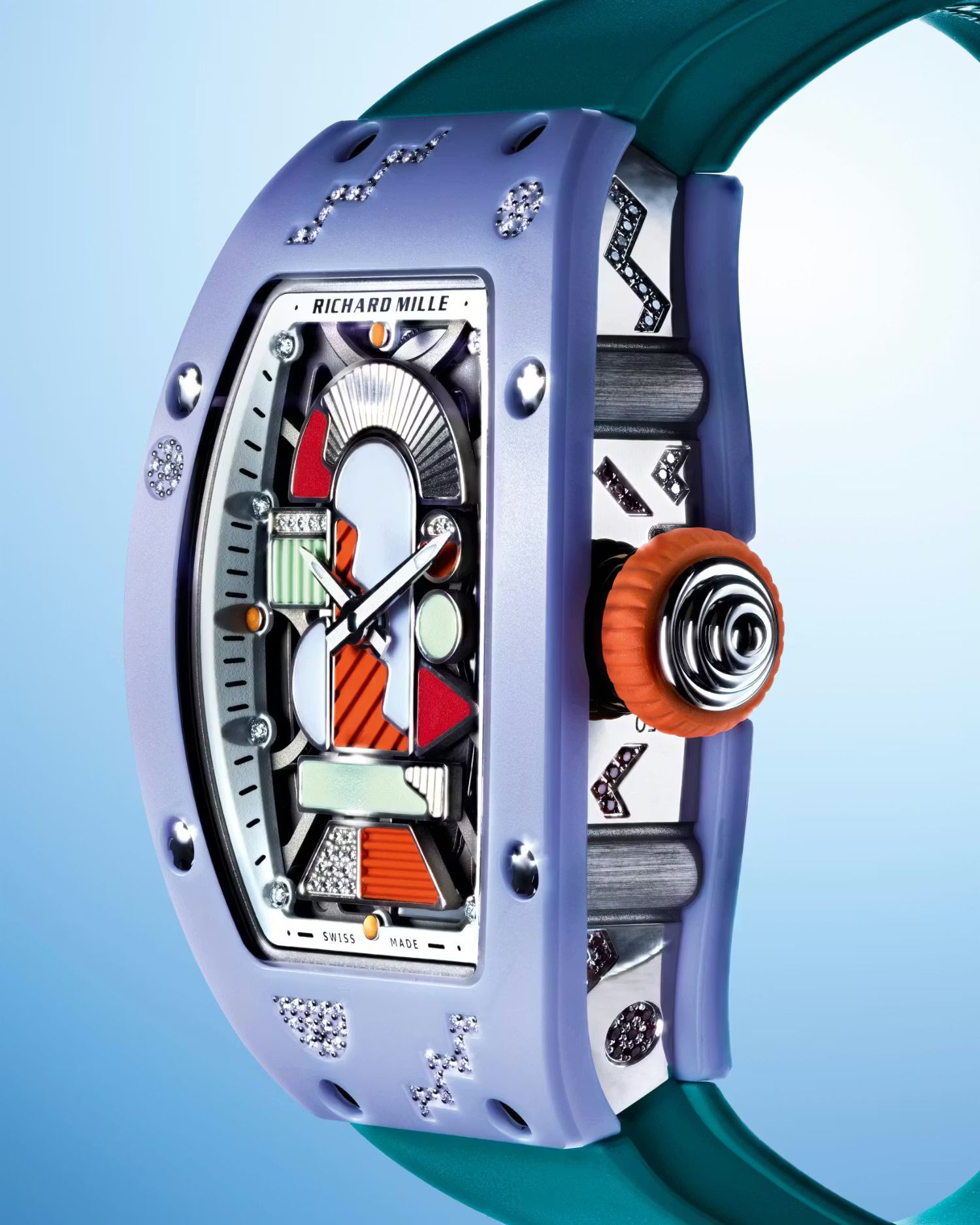 Richard Mille 彩色陶瓷系列最終章！RM 0701大玩幾何撞色，濃縮 80 年代曼非斯風格