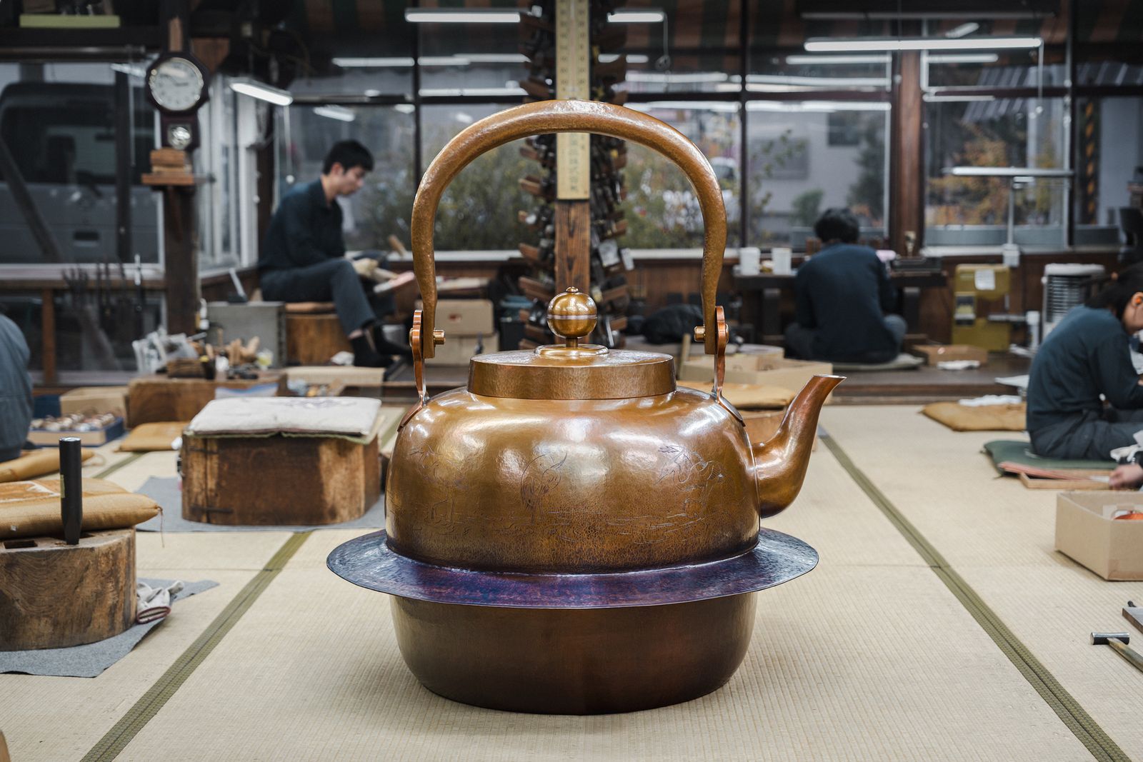 玉川堂「鍔薬罐」。（圖片提供／燕三条工業與工藝文化交流展；元本沅顧問）