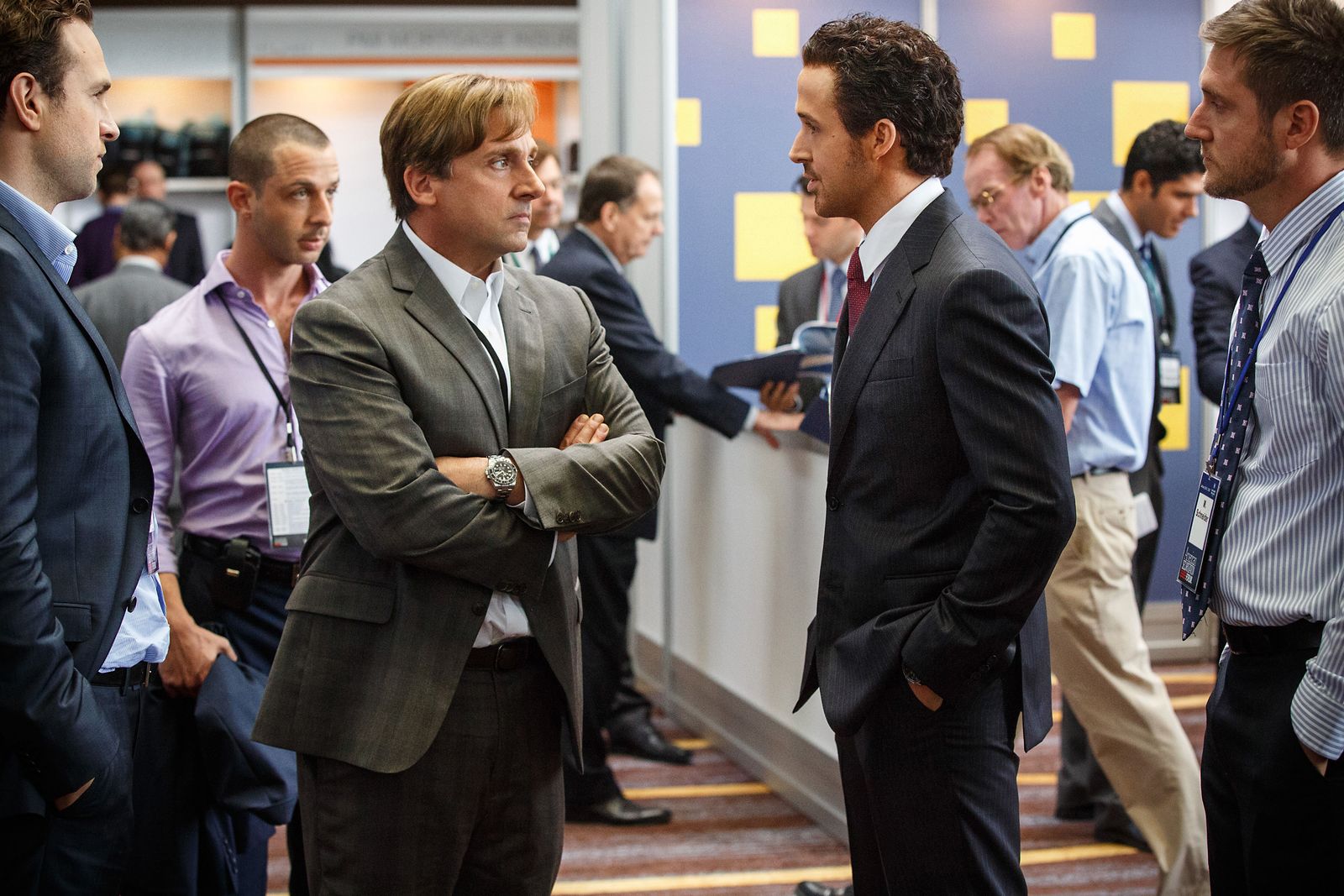Steve Carell et Ryan Gosling dans The Big Short d'Adam McKay.